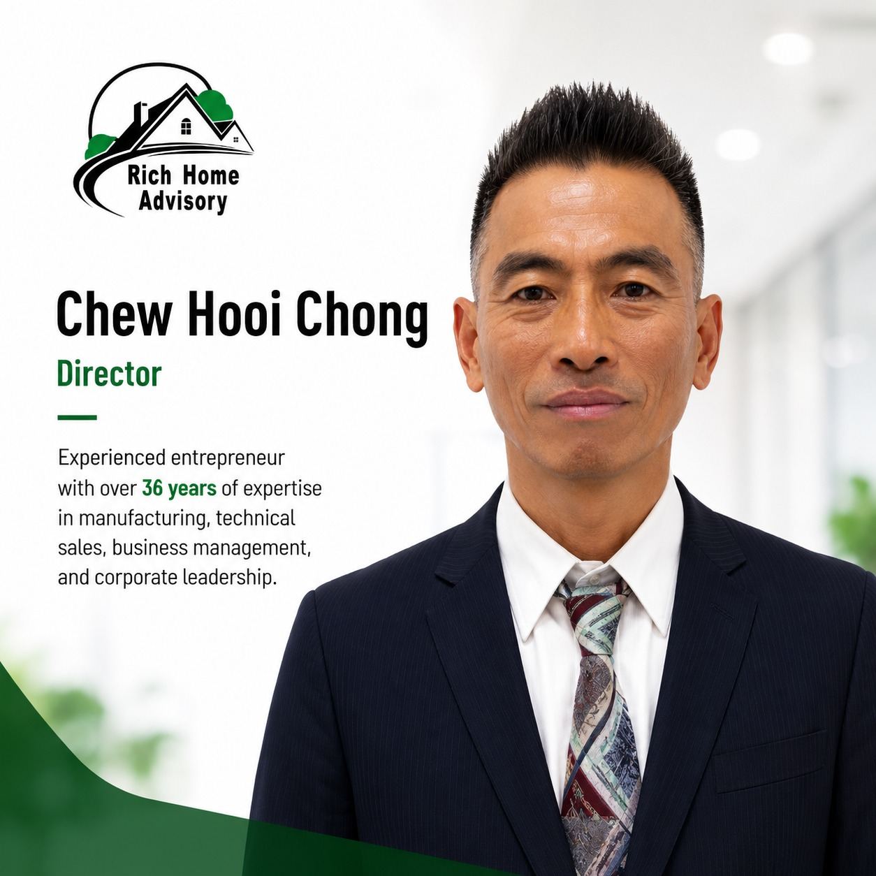 Chew Hooi Chong, Director of Rich Home Advisory Sdn Bhd
